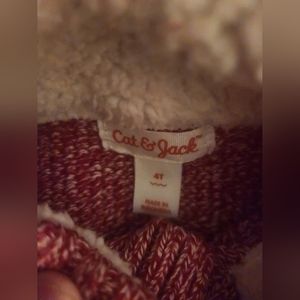 Cat & Jack boys Red sweater 4T